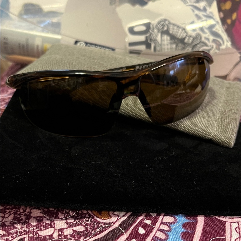 SUNCLOUD Black and Brown Sunglasses